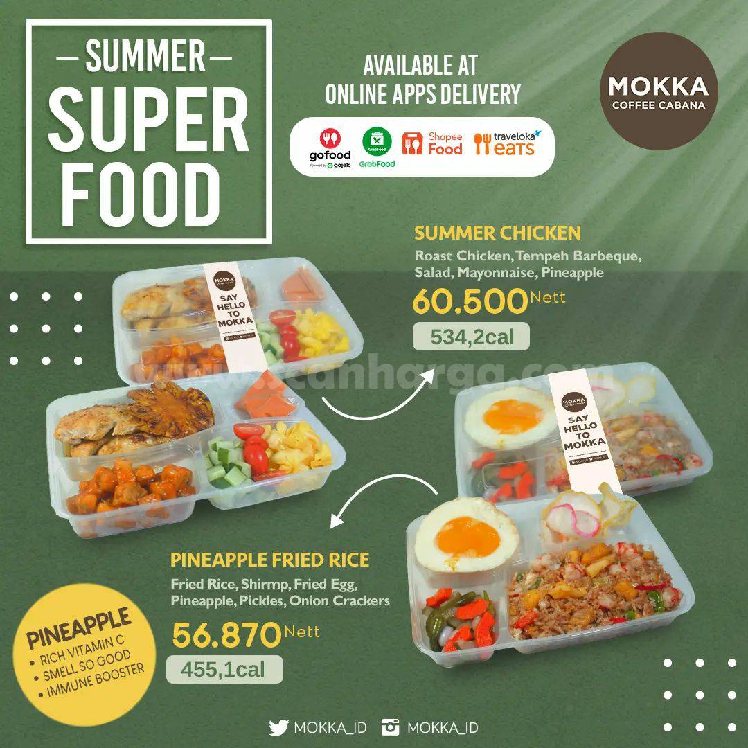 Promo Mokka Coffee Cabana Summer Super Food – Start from Rp. 56.870