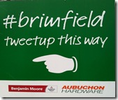 brimfield tweetup sign brimfield tweetup sign