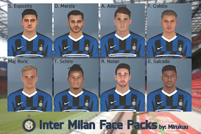 PES 2017 Facepack Inter Milan Youngsters by Mirukuu