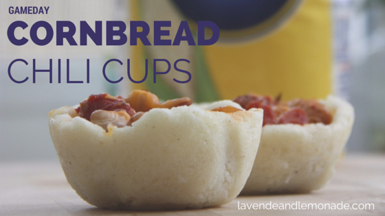 Gameday Cornbread Chili Cups!