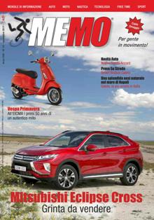 MeMo Mercato Motori. La rivista per gente in movimento! 2017-10 - Novembre 2017 | CBR 96 dpi | Mensile | Automobili | Motociclette | Nautica
Per comprare e vendere tutto ciò che si muove.
Specialista in:
- auto
- moto
- nautica