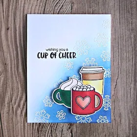 Sunny Studio Stamps: Mug Hugs Hot Cocoa Card by Rachel Bergfeld