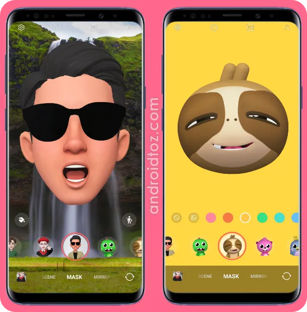 Mask Mode in AR Emoji Camera App