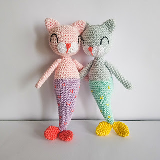 mermaid cat doll crochet pattern