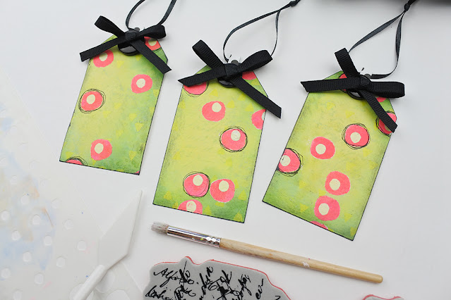 Mixed Media Gift Tags by Renee Day