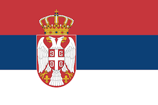 Bandeira estatal da Sérvia.