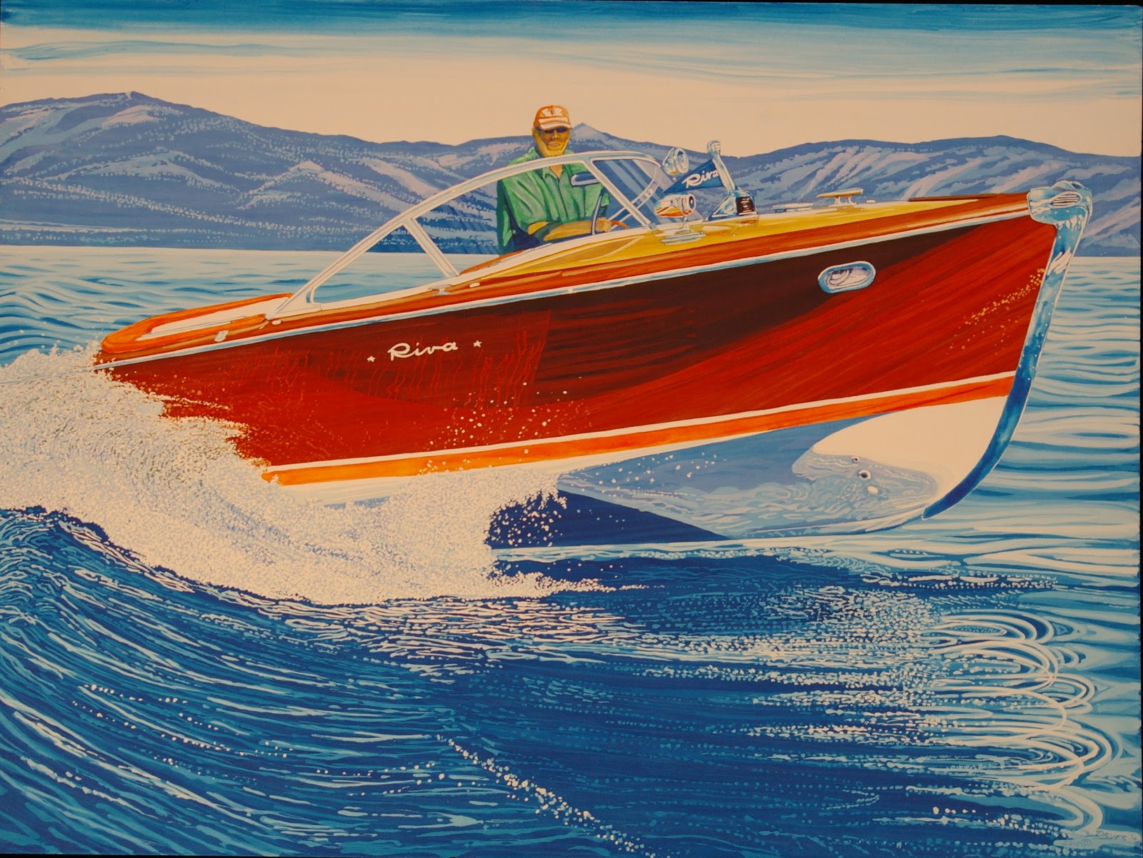 Roy Dryer -The Classic, Classic Boat Artist. | Classic Boats / Woody Boater