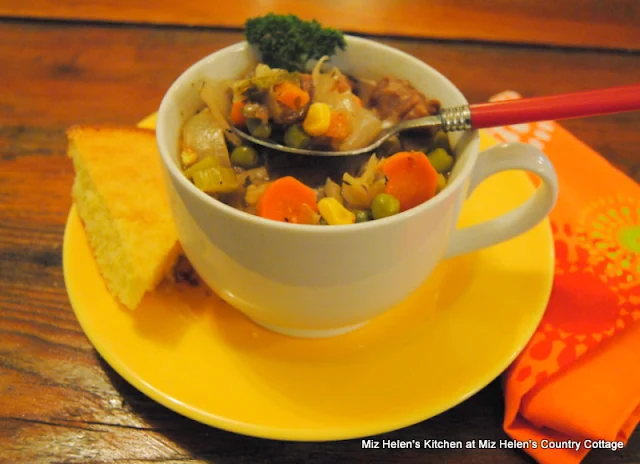 Slow Cooker Vegetable Beef Stew at Miz Helen's Country Cottage