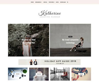 Katherine Responsive Blogger SEO Template Download