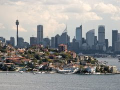 Sydney skyline from the Eastern Suburbs