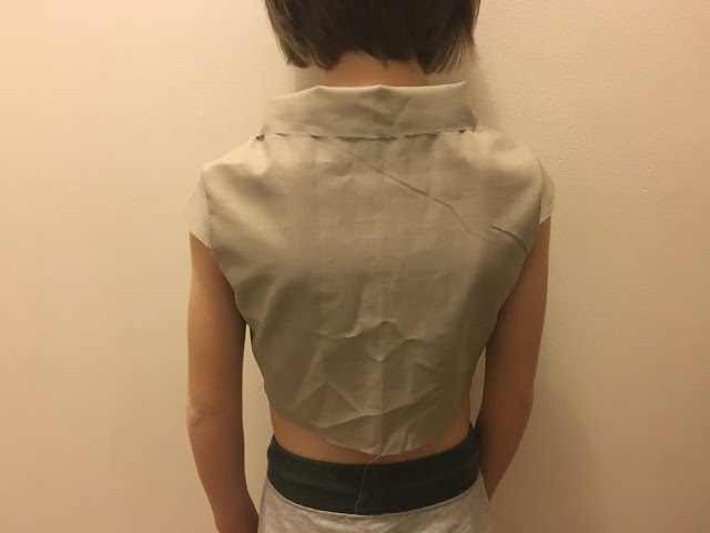 back bodice fitting after high rounded back adjustment