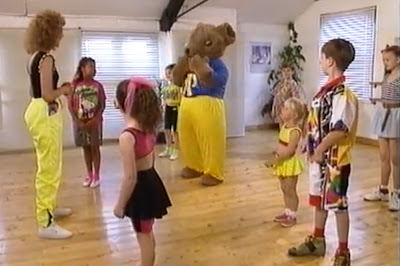 Lizzie Webb and Joggy Bear at Lizzie's Dancing School