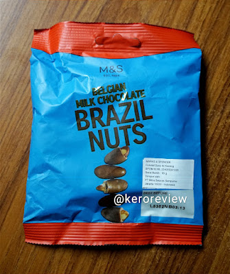 รีวิว มาร์ค แอนด์ สเปนเซอร์ ช็อกโกแลตนมเบลเยียมถั่วบราซิล (CR) Review Belgian Milk Chocolate Brazil Nuts, Marks & Spencer Brand.