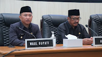 Bupati Dan Wakil Bupati Hadiri Rapat Paripurna DPRD Agenda Penyampaian Pandangan Fraksi