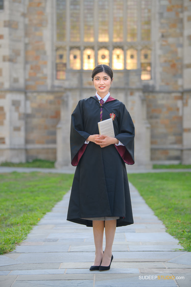 University of Michigan Graduation Portraits on Campus by SudeepStudio.com Ann Arbor Graduation Portrait Photographer