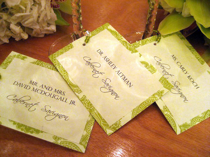 Here is a sample of seating cards that I did for a wedding this past 