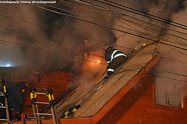 Incendio en Osorno