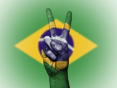 Bandeira do Brasil. #PraCegoVer