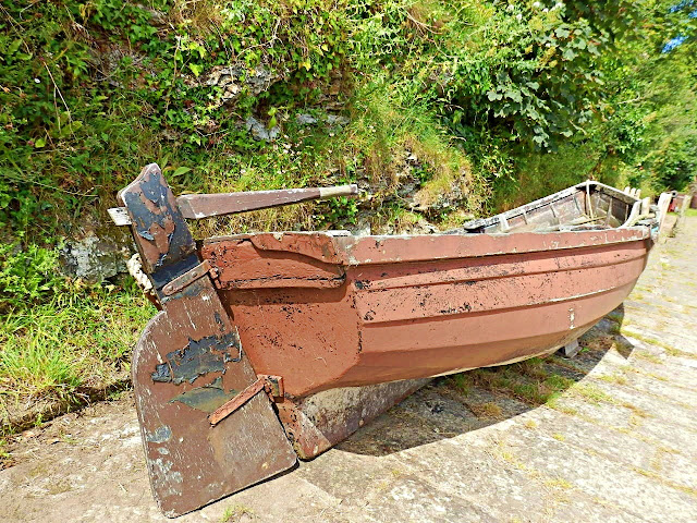 18th Century boat, Charlestown, Cornwall