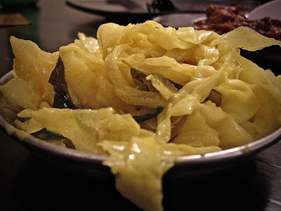 Shami Banana Leaf Delights, cabbage