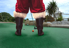Father Christmas at Hastings Adventure Golf