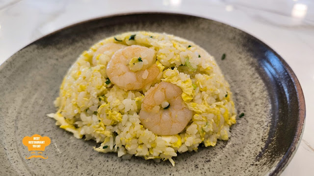 Fried Japonica Rice with Shrimp and Kampung Egg