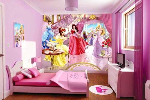 Kamar Tidur Anak Perempuan Minimalis Warna Pink