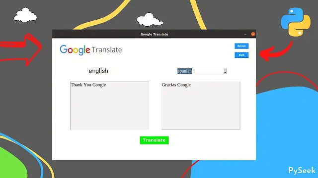 Google Translator Application in Python