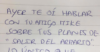 El padre escuchó a escondidas a su hijo decir que es gay, lee la increíble nota que le dejó