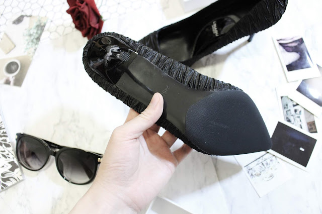 black crinkled heels, korean high heels shop, shanghai trends shoes, shanghai trends shop review, shanghaitrends blog review, shanghaitrends clothing, shanghaitrends shop, 