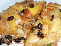 Cream Dory with Black Beans