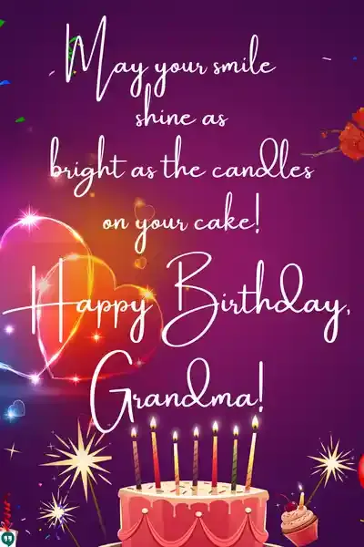 best happy birthday grandma wishes images with cake