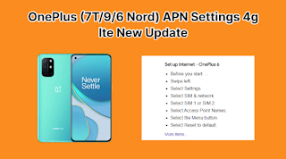OnePlus APN Settings