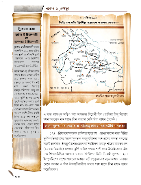 দিল্লী সুলতানি : তুর্কো - আফগান শাসন | চতুর্থ অধ্যায় | সপ্তম শ্রেণীর ইতিহাস | WB Class 7 History