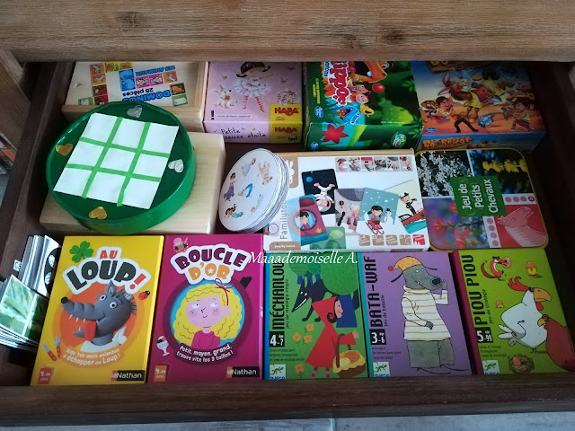 Rangement jeux de société enfant