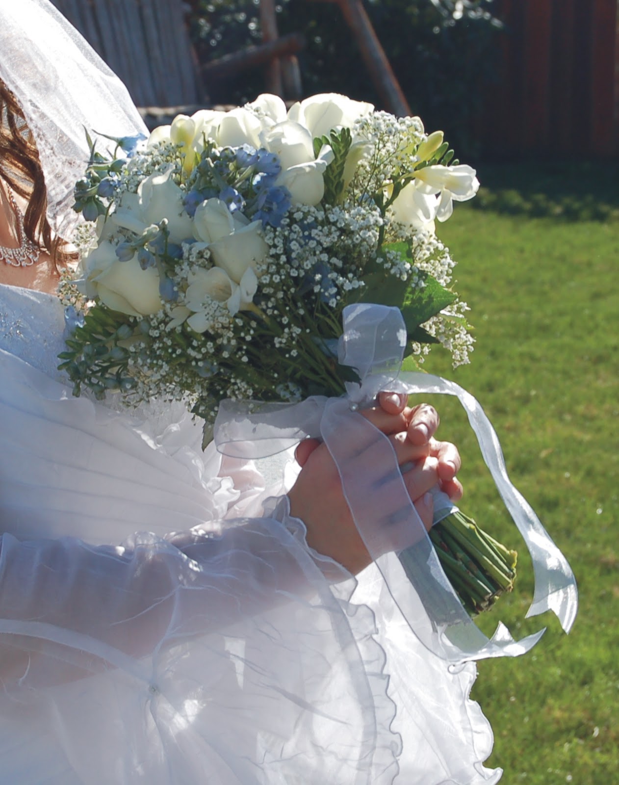 Blue and Light Gold Wedding