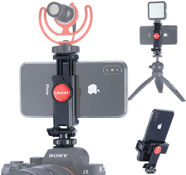 Best Camera Hot Shoe Phone Tripod Mount 360 Rotation