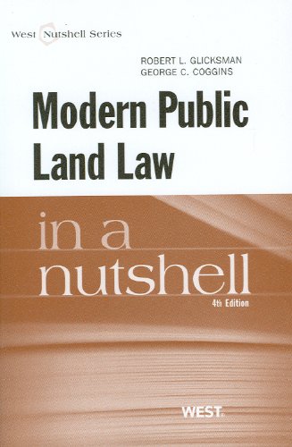 PDF Books - Modern Public Land Law in a Nutshell