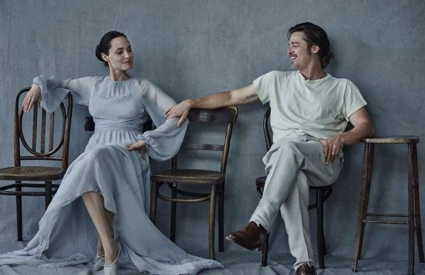 Angelina and Brad get intimate for Vanity Fair Italia November 2015