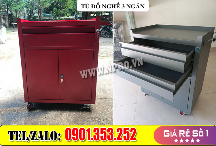 Tủ đồ nghề cơ khí 3 ngăn- 5 ngăn - 7 ngăn di động