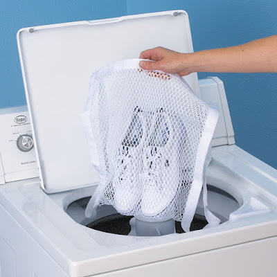 Dry Bag Net That Attaches Front Loading Dryer Doors, Lets You Dry Shoes, Other Fragile Items In The Dryer