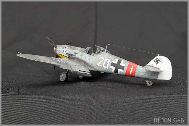 Maquette du Bf 109 G-6 d'Eduard au 1/48.