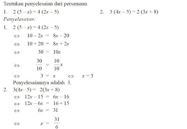 Contoh Soalan Persamaan Linear Dan Jawapan - Indeday q