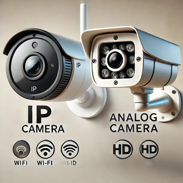 ما الفرق بين كاميرات IP و Analog؟