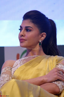 Gorgeous Jacqueline Fernandez  in yellow saree 32.JPG