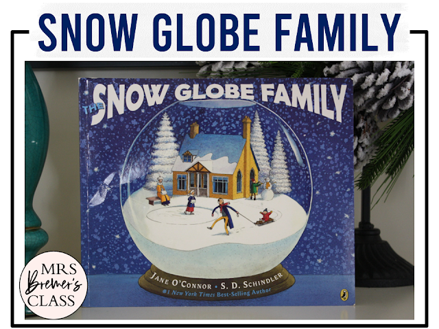 Snow Globe Family book activities unit with literacy printables, reading companion activities, lesson ideas, and a craft for Kindergarten and First Grade