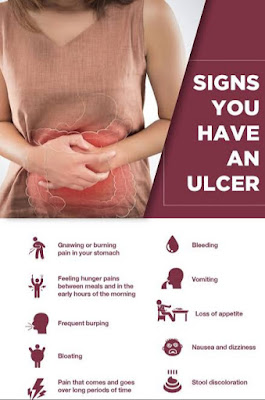 Signs of ulcer and health check