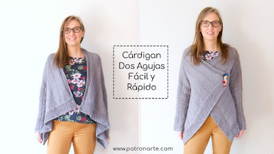 Cómo hacer un cardigan a 2 agujas Fácil paso a paso