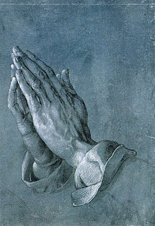 The praying hands - a picture of serenity, peace and calmness before God