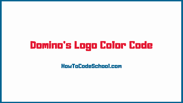 Domino's Logo Color Code